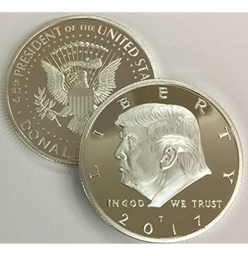 2017 Presidente Donald Trump Moneda Conmemorativa Eagle De P