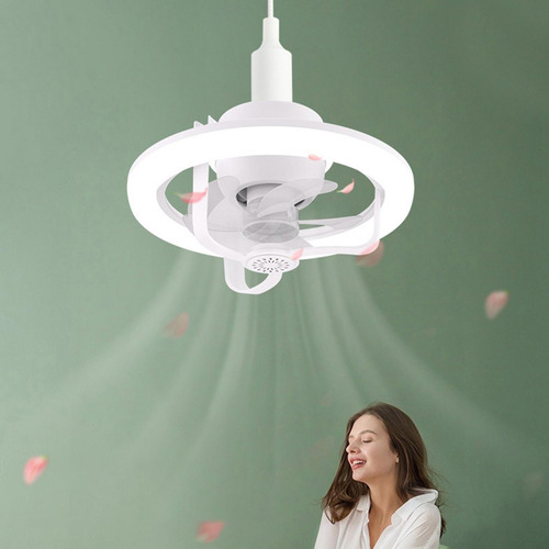 Ventilador De Techo Con Lámpara De Ventilador, Brillo