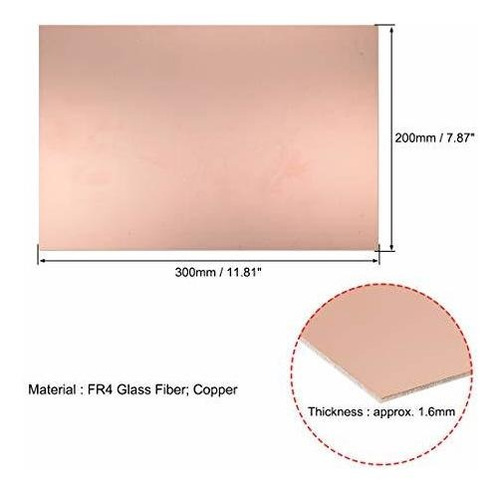 Placa Circuito Impreso Laminado Cobre Solo Lado 11.811 5