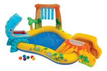 Comprar Centro De Juegos Inflable Piscina Y Tobogán Piscina