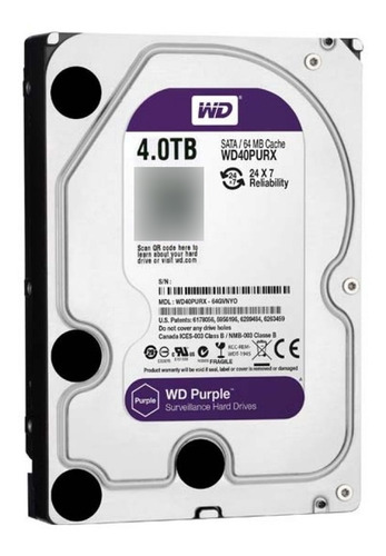 Disco Duro 4tb Purple Wd - Electrocom - 