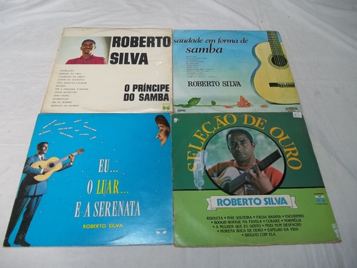 Lp Vinil - Roberto Silva - 4 Discos