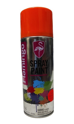 Pintura Flamingo Spray Flourescente Naranja 450 Ml