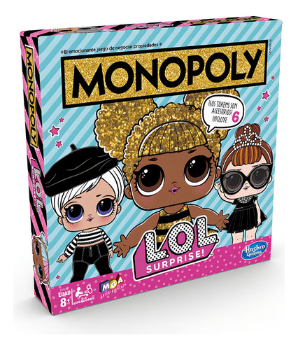 Hasbro Gaming Juego De Mesa Monopoly Lol Surprise