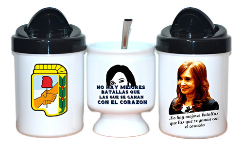 Mate + Yerbera + Azucarera - Cristina Kirchner