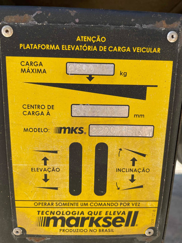 Imagem 4 de 5 de Plataforma Elevatoria Aluminio 2200kg Marksell 3/4