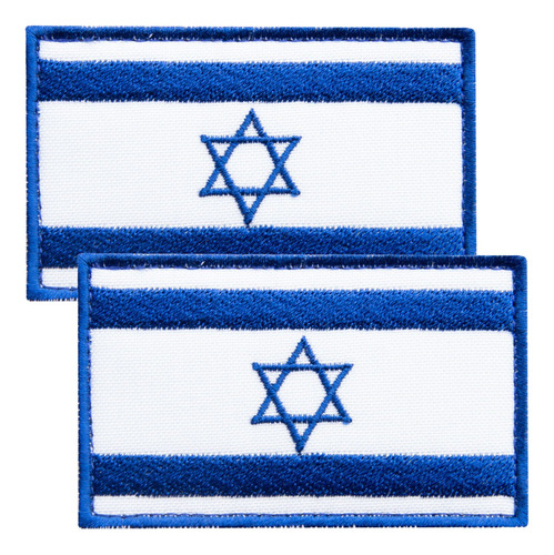 Parche De Bandera De Israel De 2 Piezas, Parches Bordados De