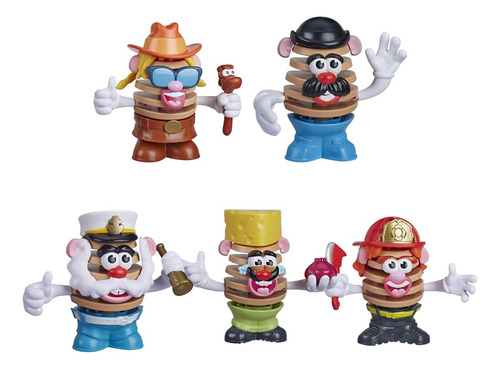 Figuras Toy Mr Potato Head Chips, Paquete De 5, Para Niños D