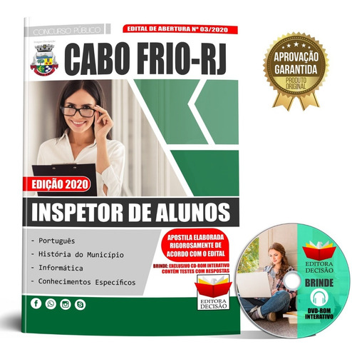 Apostila Cabo Frio Rj 2020 - Inspetor De Alunos