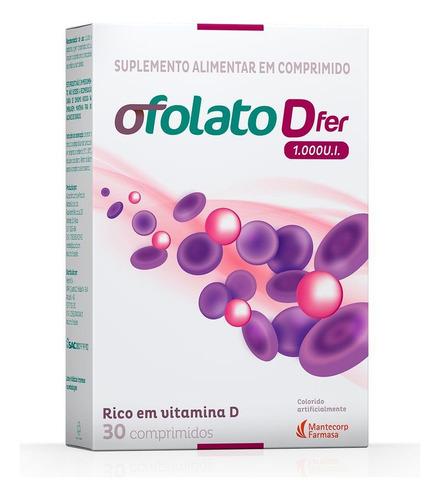 Dta Vl 06/2025 Ofolato + Ferro 90 Comprimidos Sem Sabor