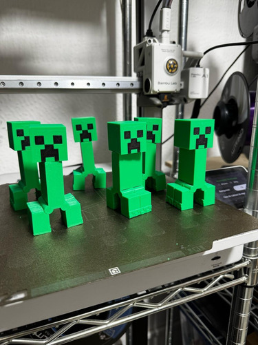 Creeper De Minecraft - Impresión 3d - 6 Piezas