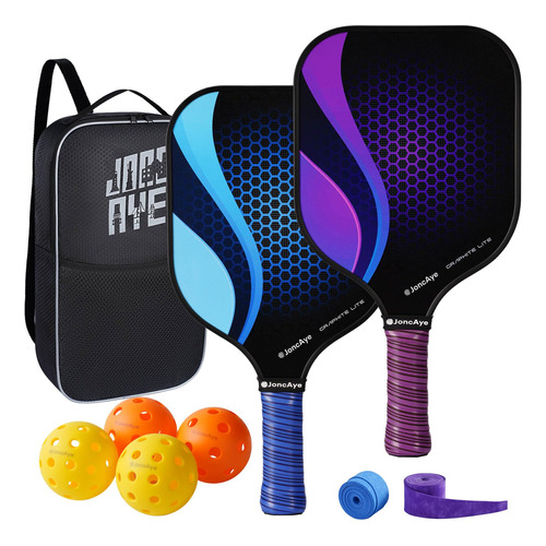 Joncaye Pickleball Raqueta Juego Con 2 Paddles De 2mjmg