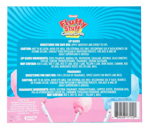 Perfume Infantil Fragancia Y Brillo Labial Niñas Fluffy Stuf