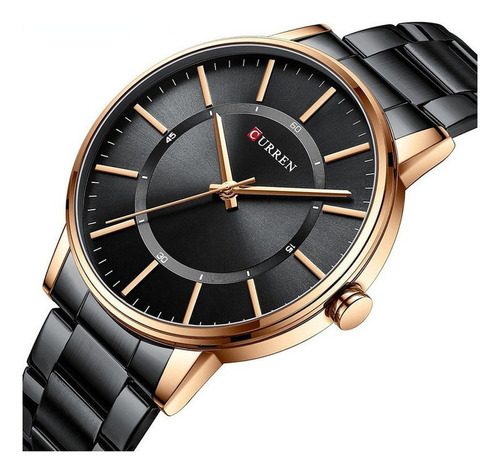 Reloj De Cuarzo Inoxidable Casual Impermeable Curren8385