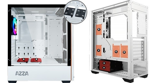 Case Azza Modelo Apollo 430 Gamer Servidores Pc Pro Atx Rgb