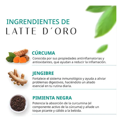 Kit X10 Latte Doro Cúrcuma Cane - g a $887