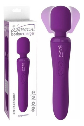 Masajeador Estimulante Erótico Recargable Wanachi Body Color Purple