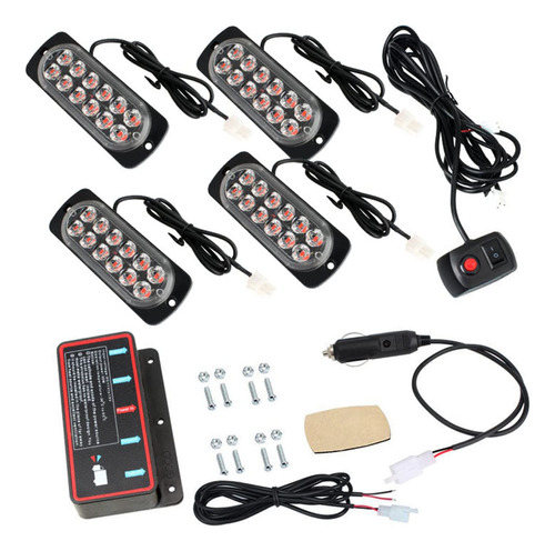 48led Coche Estroboscopico Intermitente 12v Luz Lampara