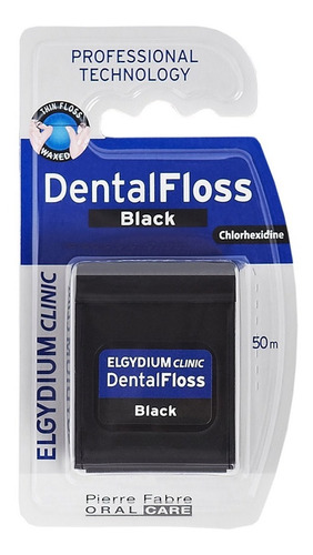 Elgydium Clinic Hilo Dental Black X 50 M