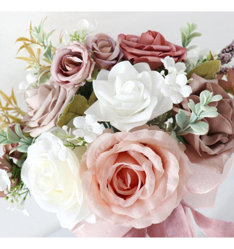 Boda Bouquet Bouquet Flor De Elegantes Flores De Rosa Oscuro