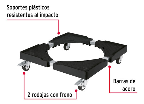 Base Con Ruedas Ajustable Para Lavadora Y Refrigerador