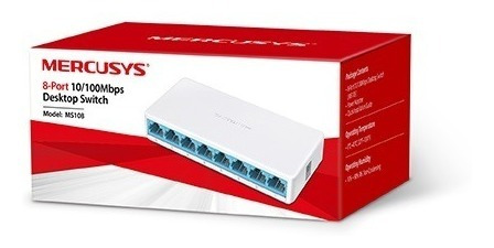 Switch 8 Puertos 10/100mbps Mercusys Ms108 