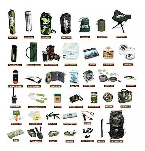 Kit de emergencia élite para supervivencia, mochila con kit de emergencia  para huracanes