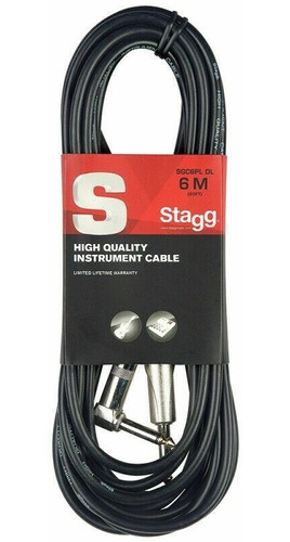 Cable Plug - Plug Codo 6 Metros Mono Ideal Guitarra Y Bajo