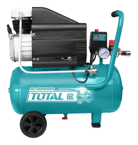 Compresor de aire eléctrico portátil Total Tools TC120246 24L 2hp 220V - 240V 50Hz celeste