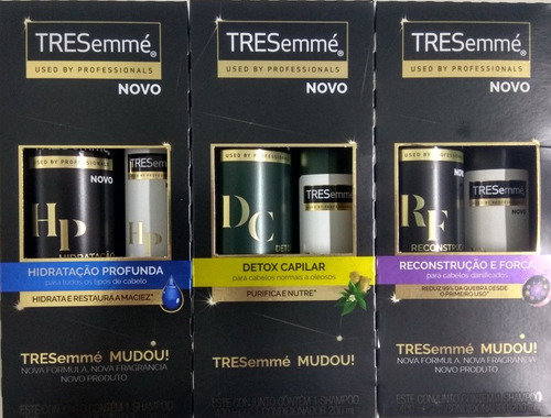 3 Kits Tresemmé Shampoo 400ml + Condicionador 200ml