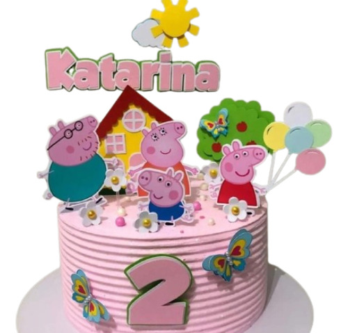 Topper Topo Para Bolo Festa Peppa Pig