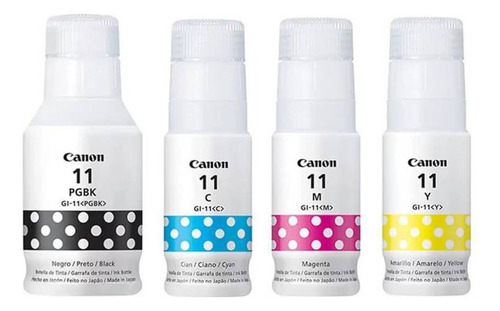 Pack Tinta Canon Pixma Original Serie Gi-11 G2160 G3160