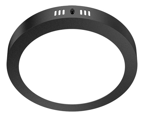 Plafon Led Negro Exterior Techo 6w Redondo Luz Fria / Calida Blanco Frío