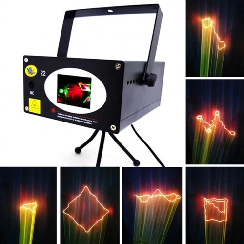 Canhão Holográfico Laser Led Raio Flash Iluminação Hl22