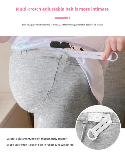 Pantalones Cortos De Seguridad De Cintura Alta Para Maternid