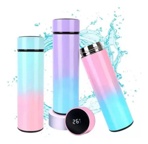 Botella térmica con pantalla de sensor para niños y niñas de 500 ml