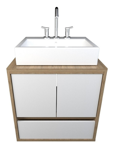 Imagen 9 de 10 de Vanitory Flotante Colgante Mueble Baño Para Bacha De Apoyar