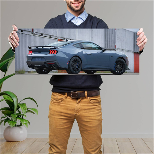 Cuadro 30x80cm Auto 2024 Ford Mustang Gt 003