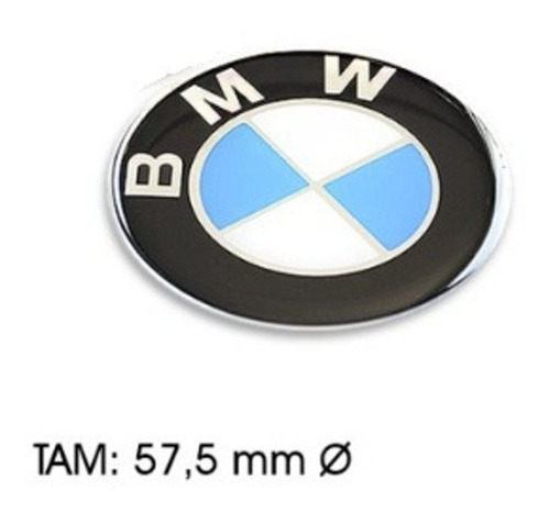 Adesivo Bmw ( Brasão 57,5mm) - Par*