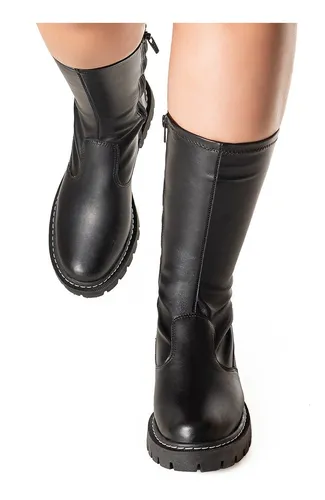 Bota tratorada hotsell stretch black