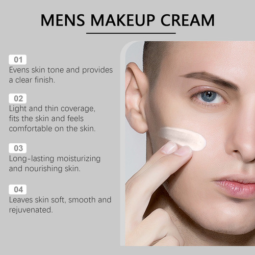 Crema De Maquillaje Para Hombre O Para Iluminar Manchas Hidr