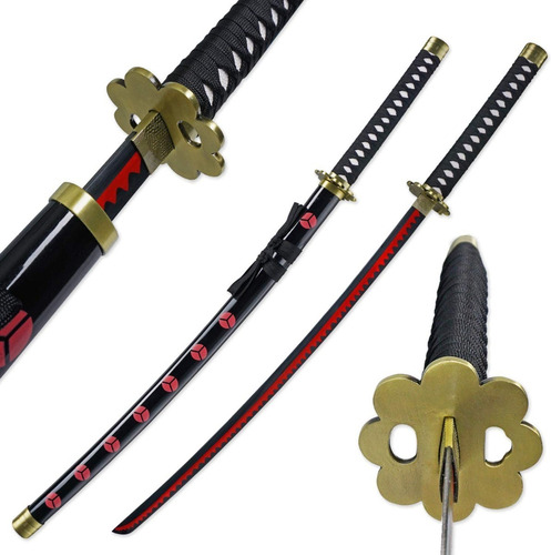 Imagem 3 de 5 de Espada Katana One Piece Zoro Meitou Shusui + Suporte Parede