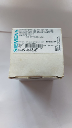 Sirene De Sinalização - Siemens 8wd4 420-5ad - Yellow