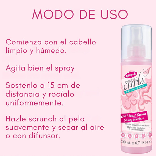 Spray Intensificador De Rizos Dippity Do Curls 200ml