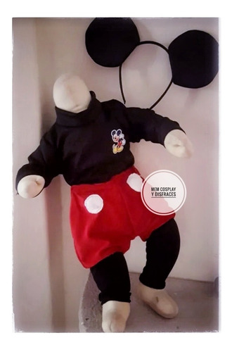 Disfraz De Mickey.  Bebé Hasta 2 Años. Hermoso