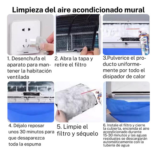 H Bolsa Tapa Servicio Limpieza De Tapa Minisplit