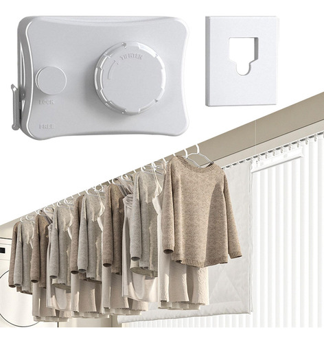Tendedero Retráctil Para Ropa, Resistente, Retráctil,