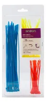 Comprar Kit De Cinchos 75pzas 3 Colores Plástico Ens-chkit1 Enson Color Rojo
