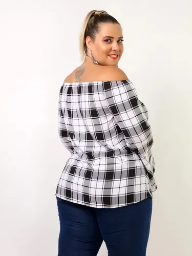 Camisa xadrez feminina plus size mercado livre 2025