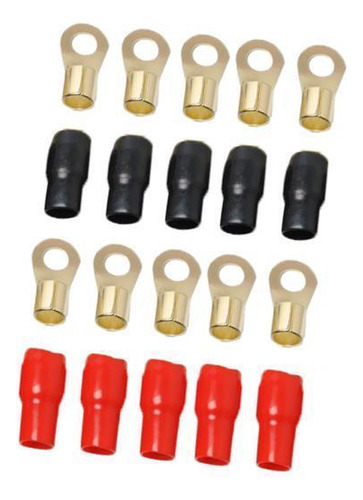 2 X 5 Pares 4 Awg Terminal Conector Cable Auto Audio